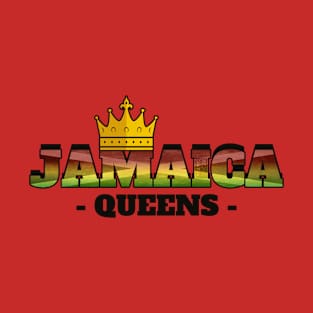 Jamaica Queens Jamaican Queen Crown NYC Black Pride T-Shirt