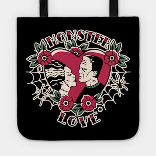 Monster Love - Tattoo Inspired graphic Tote