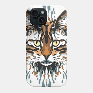 Cute Cat Illusion Design, Funny Cat Lover Gift Idea Phone Case