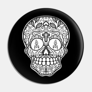 HomeSchoolTattoo Sugarskull Pin