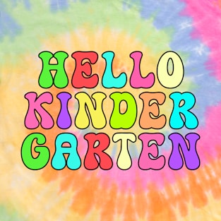 Hello Kindergarten, Colorful Tie Dye T-Shirt