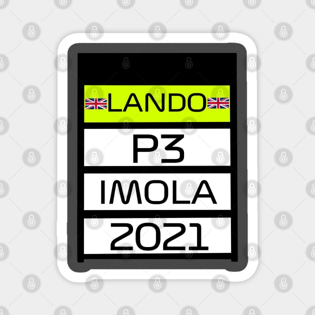 LANDO P3 IMOLA 2021 Magnet by emstanden25