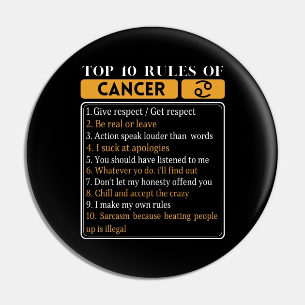 Top 10 Rules Of Cancer, Cancer Zodiac Facts Pin by JustBeSatisfied