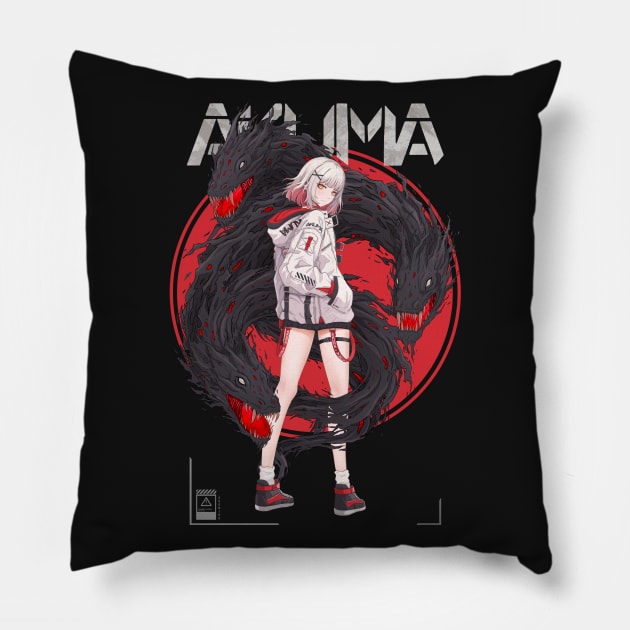 Demon girl Pillow by SUONIKO