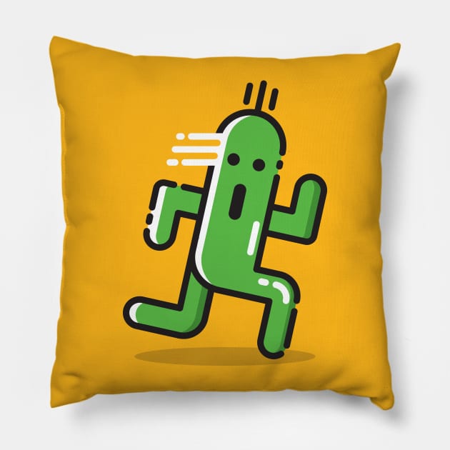 Cactuar! Pillow by The_SaveState