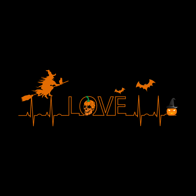 Pumpkin Halloween Heartbeat Nurse Love by theperfectpresents