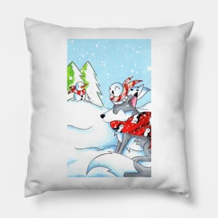 Snowy Friends Pillow