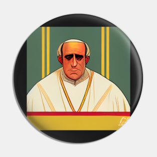 Pope Francis I | Comics Style Pin