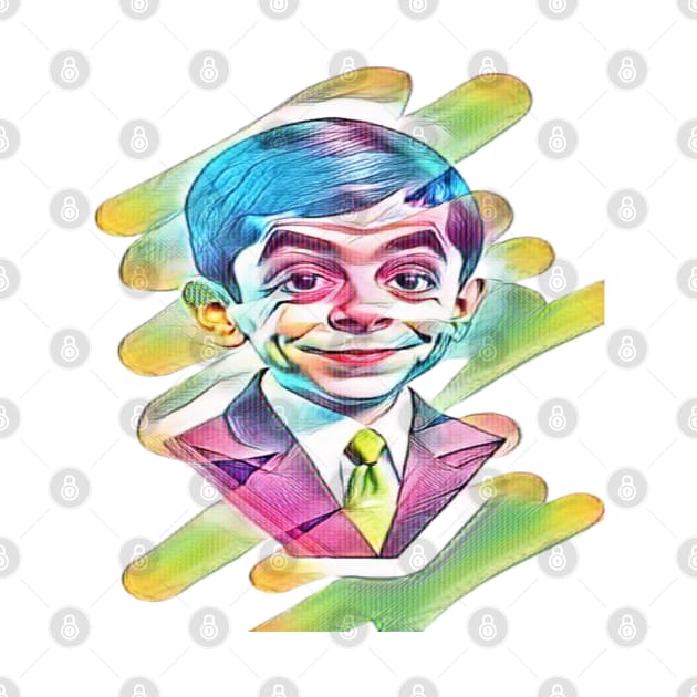Animated Mr. Bean: Childhood Geometric Delight by NikwinTrends