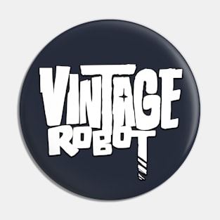 Vintage Robot logo Pin