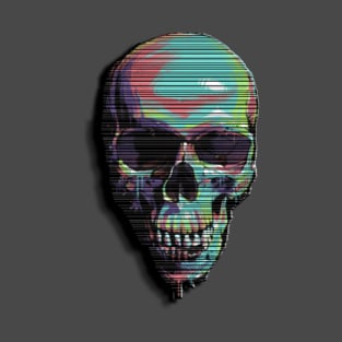 colorful art skull T-Shirt