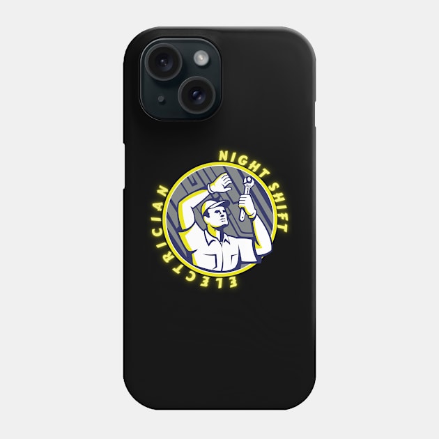 Night Shift Team - Eletrician Phone Case by Tee3D