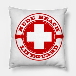 Nude Beach Lifeguard Pillow