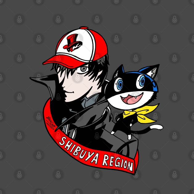 Persona 5 Shibuya Region by Paranoia Prints