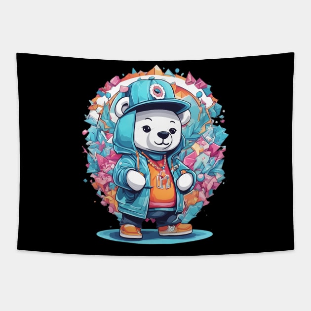 DJ Bear Tapestry by animegirlnft