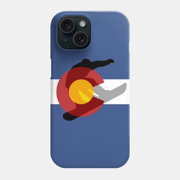 Colorado Snowboarder Phone Case by Random77