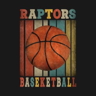 Aesthetic Proud Raptors Name Basketball Birthday Vintage Teams T-Shirt