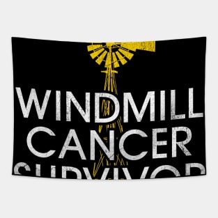 Funny Meme - Windmill Cancer Survivor graphic Tapestry