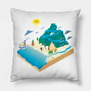 The Great Exploration of Mendigo Island Pillow