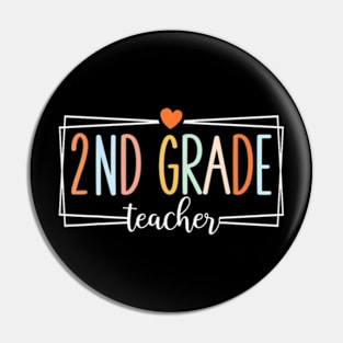 Second Grade Teacher 2nd Grade Teachers Back to School Pin