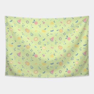 Lime Cream Fruity Bonfire Tapestry