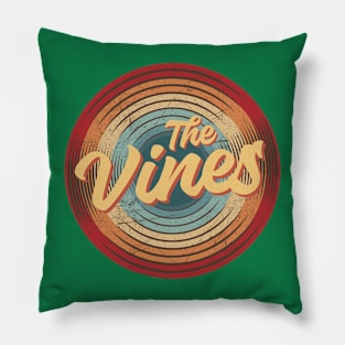 the vines vintage circle Pillow