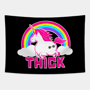 Weightlifting Unicorn, unicorn fitness, gym girl, barbell unicorn Tapestry