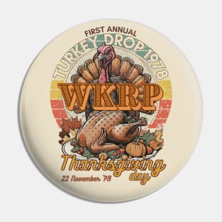 WKRP Turkey Drop 1978 Thanksgiving Day Pin