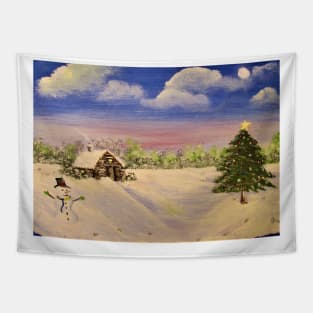 Christmas scene Tapestry