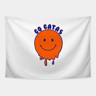 university of Florida dripping smiley face Tapestry