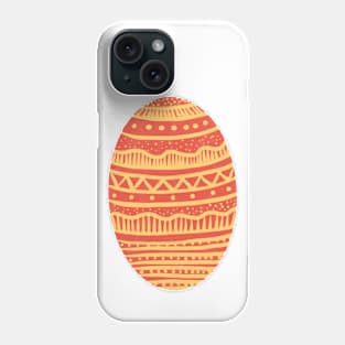 The red and yellow decorated easter egg Phone Case