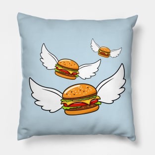 Flying Burgers Pillow