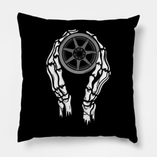 Car and skull Pillow