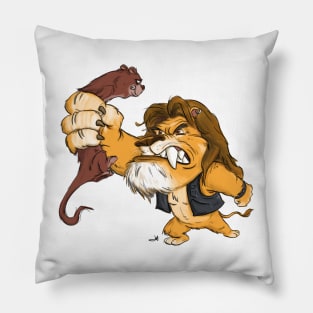 Intimidating Lion Pillow