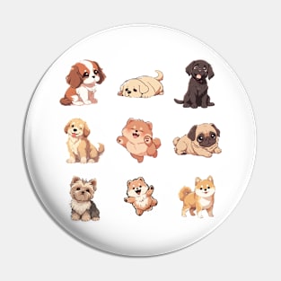 Cute Dog Sticker Pack 2 Pin