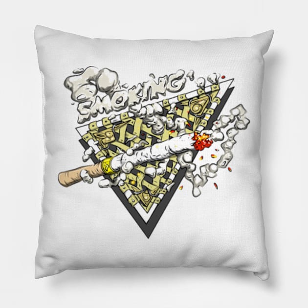 Smoking Pillow by Bad Artist