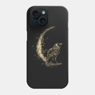 Raven Spirit Animal - Pagan Moon Phone Case