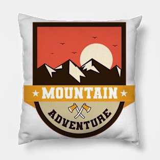 mountain adventure Pillow