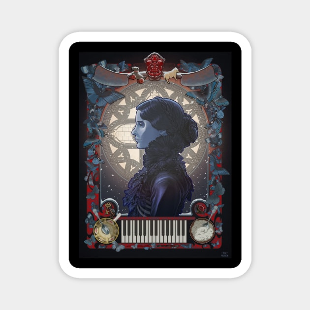 Crimson Peak (ghost) Magnet by mudron