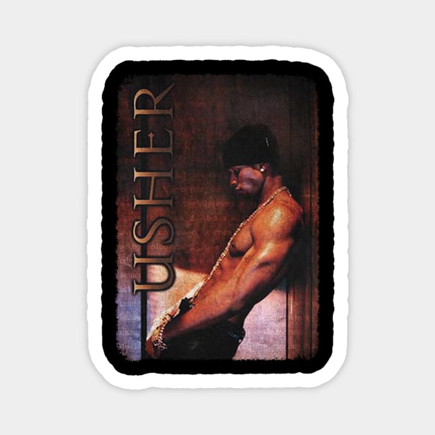 Usher Aestetic Vintage Magnet by KevinPower Art