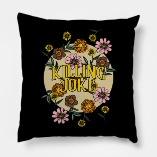 Killing Joke Name Personalized Flower Retro Floral 80s 90s Name Style Pillow