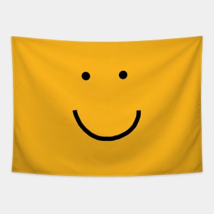 Minimal Smiley Face Tapestry