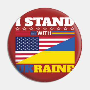 Ukraine front and back support Pin