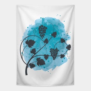 Wine Watercolor Tapestry