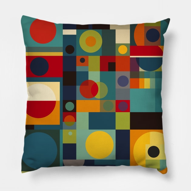 Primary Geo Pillow by n23tees