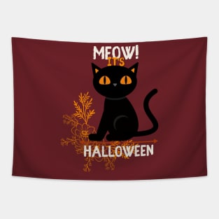 Meow! it's Halloween Tapestry