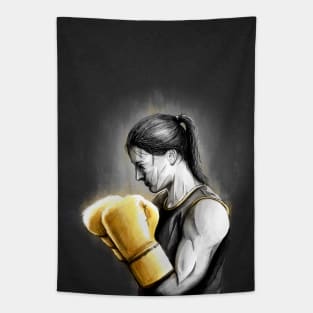 Katie Taylor Ireland Boxing Artwork Tapestry