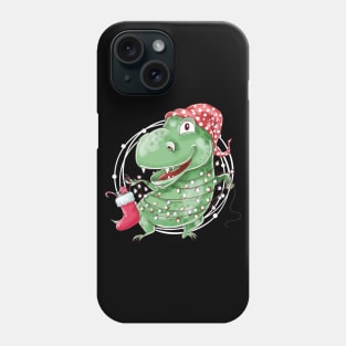 Tree Rex Funny T Rex Dinosaur Christmas Gift Phone Case