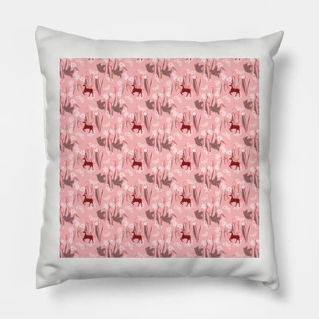 O spring pink Pillow by Amalus-files