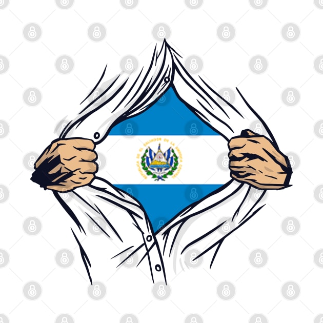 Proud El Salvador Flag, El Salvador gift heritage, Salvadorian girl Boy Friend Salvadoreño by JayD World